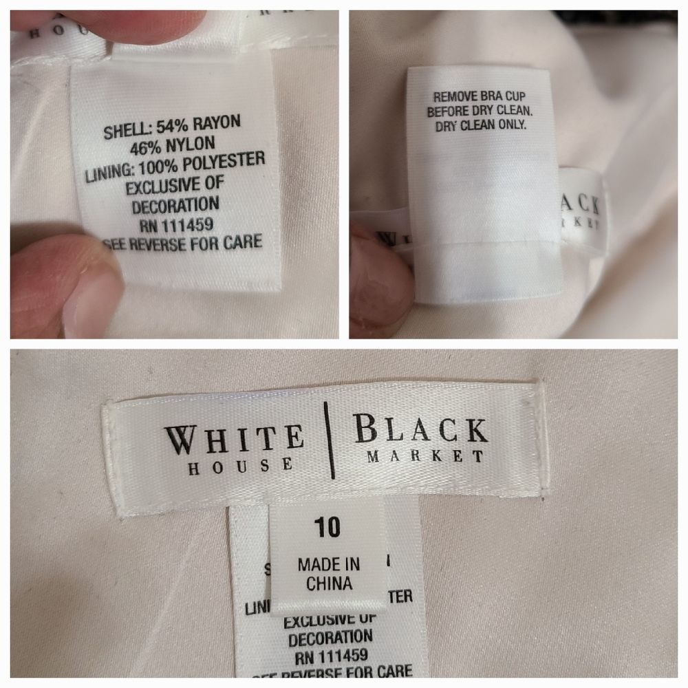 WHBM black lace dress size 10 - Picture 13 of 14